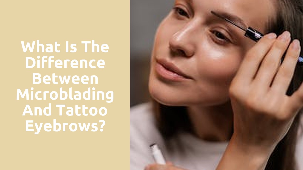 What is the difference between microblading and tattoo eyebrows?