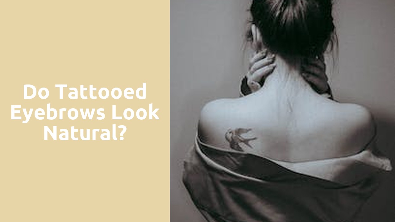 Do tattooed eyebrows look natural?