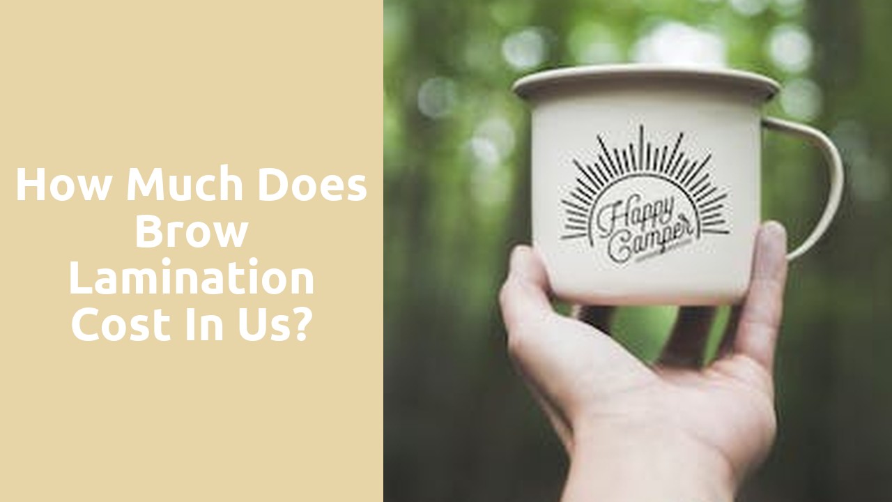 How much does brow lamination cost in us?